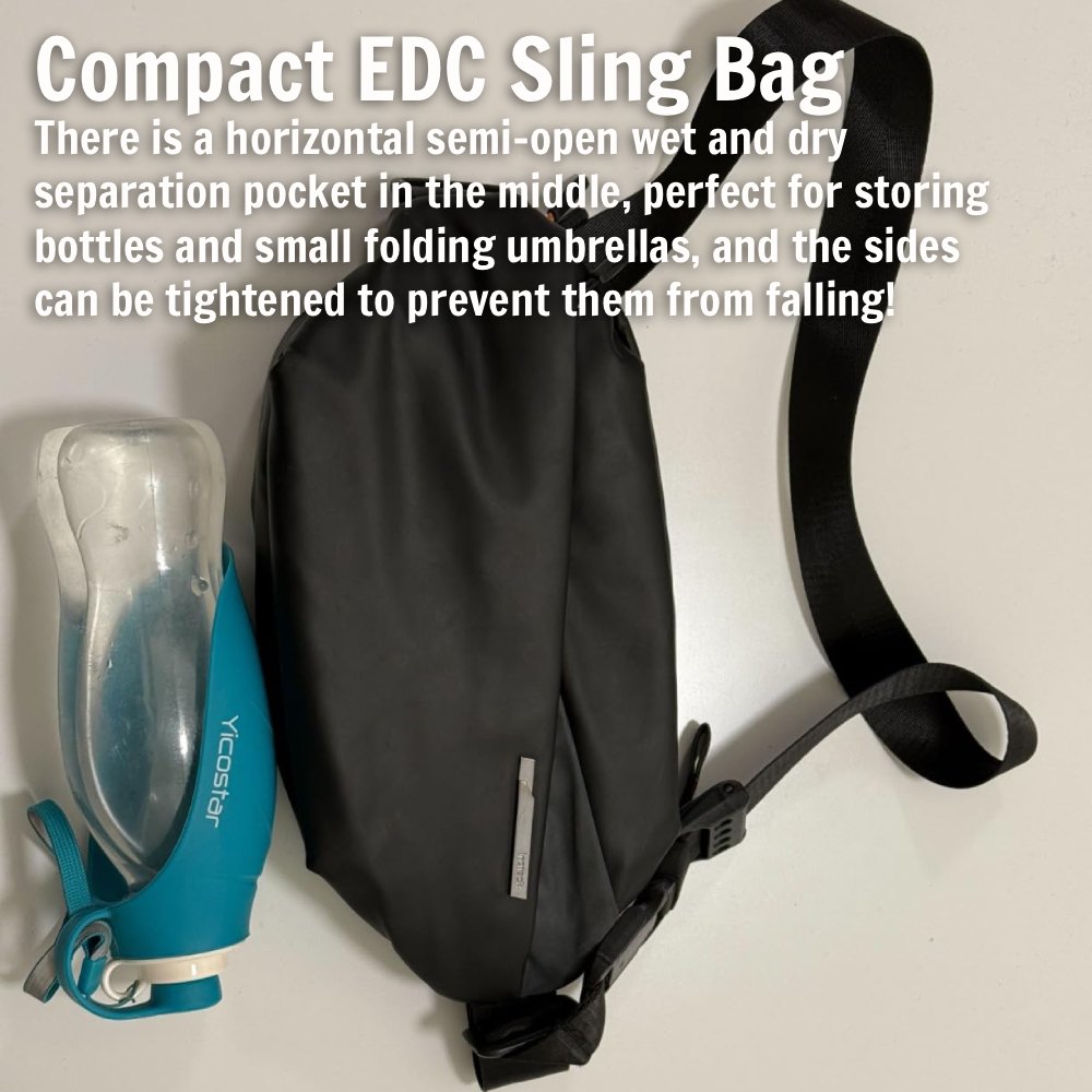 Crossbody Bag for Men - Black: image 7